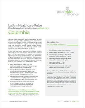 Healthcare Update for Colombia — August 2021