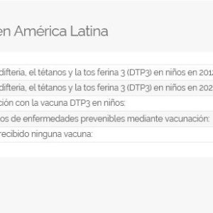 Vacunación infantil en América Latina